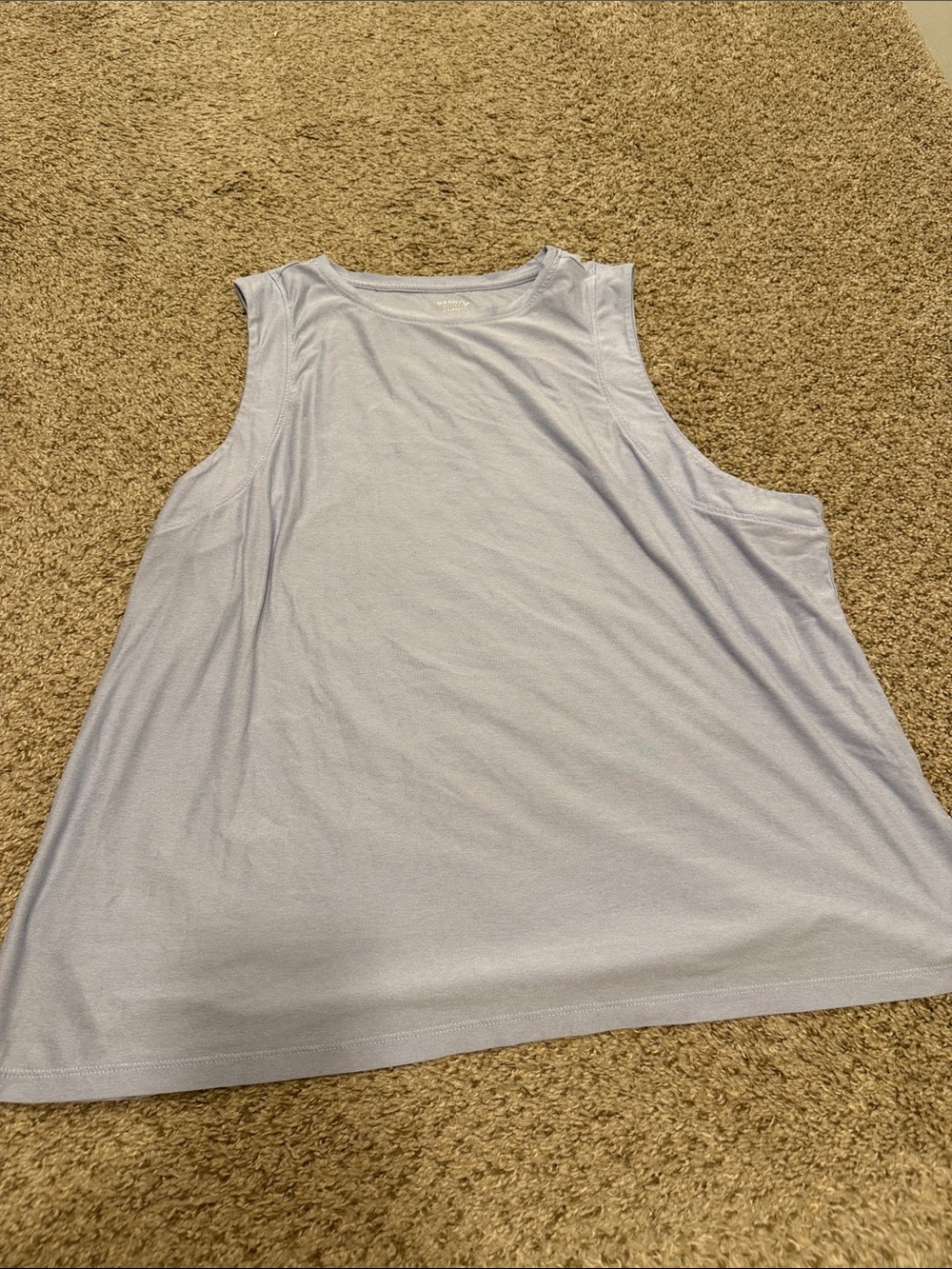 Old Navy Pale Blue Scoop Neck Tank Top